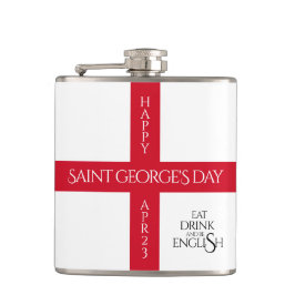 食べDrink and Be English St George's Cross Flag フラスク