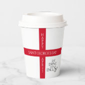 食べDrink and Be English St George's Cross Flag 紙コップ (裏面)