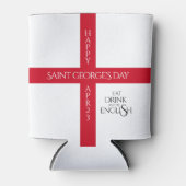 食べDrink and Be English St George's Cross Flag 缶クーラー (正面)