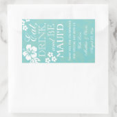 食べDrink and Be Maui'dのワイ結婚ンラベル750ml 長方形シール (バッグ)