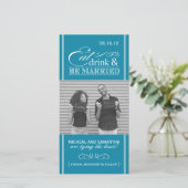 食べDrink & Be 結婚した Save the Date Photo Cards セーブザデート (スタンド正面)
