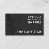 食べDrink Chalkboard、バー&グリル、Pub/Brewery 名刺 (正面)