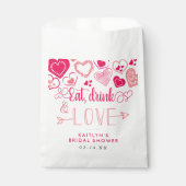 「食べDrink & Love」バレンタインデーブライダルシャワー フェイバーバッグ (正面)