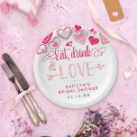 「食べDrink & Love」バレンタインデーブライダルシャワー ペーパープレート<br><div class="desc">祝モダンは、これらの非常にトレンディーブライダルシャワーまたは結婚紙プレートとスタイルして。このデザインは、あなたの特別なイベントの言葉でパーソナライズする簡単であり、彼らがこれらの素晴らしいプレートを見るときあなたのゲストは興奮する。一致する項目はコレクション内に見つかる。</div>