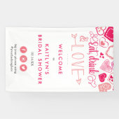 「食べDrink & Love」バレンタインデーブライダルシャワー 横断幕 (横)