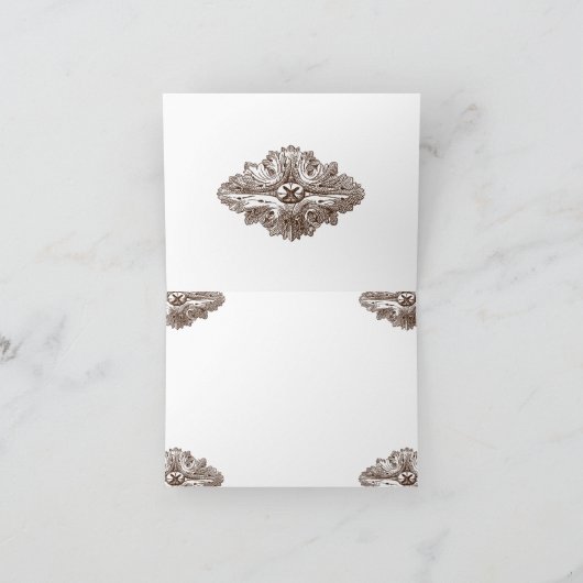 食べDrink nお礼結婚したのカード サンキューカード (内部)