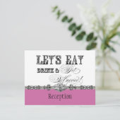 食べDrink n Get結婚した披露宴フォーマル招待状 招待状 (スタンド正面)