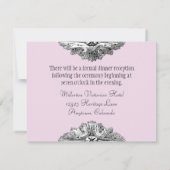 食べDrink n Get結婚した披露宴フォーマル招待状 招待状 (裏面)