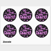 食べDrink Sleep Dance Stickers ラウンドシール (シート)