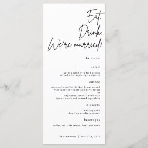 食べDrink, We're 結婚したScript's結婚 Menu メニュー