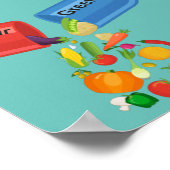 食べGreens Veggie Pill Nutrition Healthy Food ポスター (角)