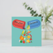 食べGreens Veggie Pill Nutrition Healthy Food 招待状 (スタンド正面)