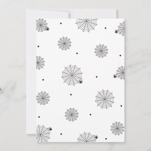 食べHalloween白 招待状 (裏面)