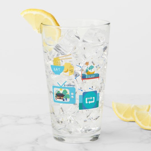 食べKドラマとリピート（パーソナライズ） タンブラーグラス (アイス正面)