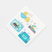 食べK – ドラマ&リピート スタンダードランチョンナプキン (角)