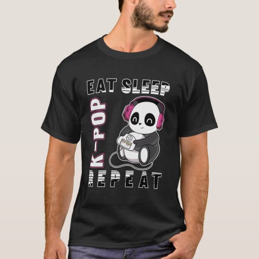 食べK-Repeat - Kpop Panda Korea ポップ・アートの Pull Tシャツ (正面)