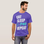 食べKPOPリピーKPOP韓国音楽の恋人 Tシャツ (正面フル)