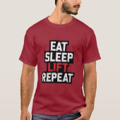 食べLift Repeat - Gym Motive Graphic Tシャツ (正面)