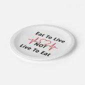 食べLive to LiveではなくLive to Live食べ ペーパープレート (アングル)