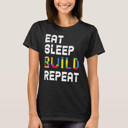 食べMaster Builderのスリープ Tシャツ (正面)