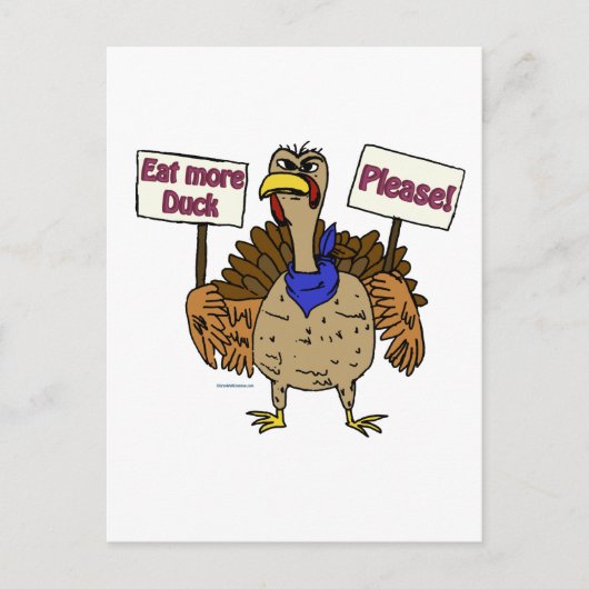 食べMore Duck - Talking Turkey ポストカード (正面)