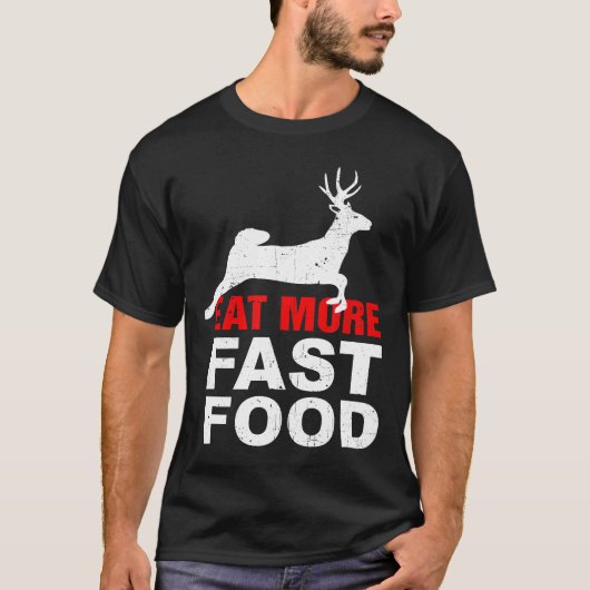 食べMore Fast Food-おもしろい Food狩り Tシャツ (正面)