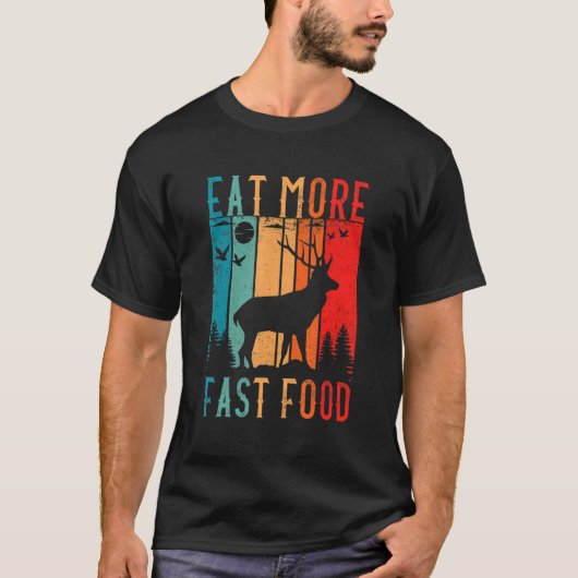 食べMore Fast Food Deer狩りアクセサリーDeer H Tシャツ (正面)
