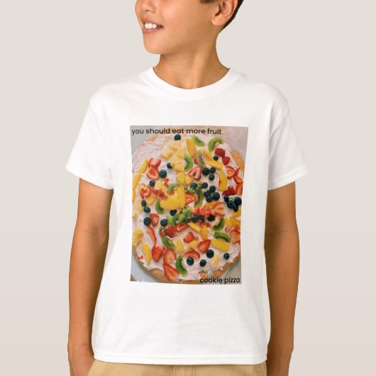 食べMore Fruit Cookieピザ Tシャツ (正面)