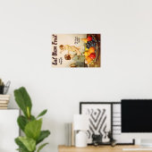 食べMORE FRUIT POSTER ポスター (ホームオフィス)