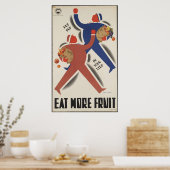食べMore Fruit Vintage Travel Poster Adレトロ ポスター (キッチン)