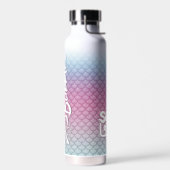 「食べMy Bubbles」ティール（緑がかった色）/ピンク/フォはかりで測ーム ウォーターボトル (左面)