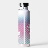 「食べMy Bubbles」ティール（緑がかった色）/ピンク/フォはかりで測ーム ウォーターボトル (右面)