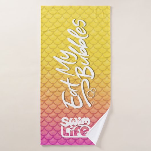 "食べMy Bubbles"黄色/ピンクはかりで測スイム生活 バスタオル (バスタオル)