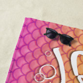 "食べMy Bubbles" Swim Life Yellow/Pink はかりで測 ビーチタオル (インサイチュ)