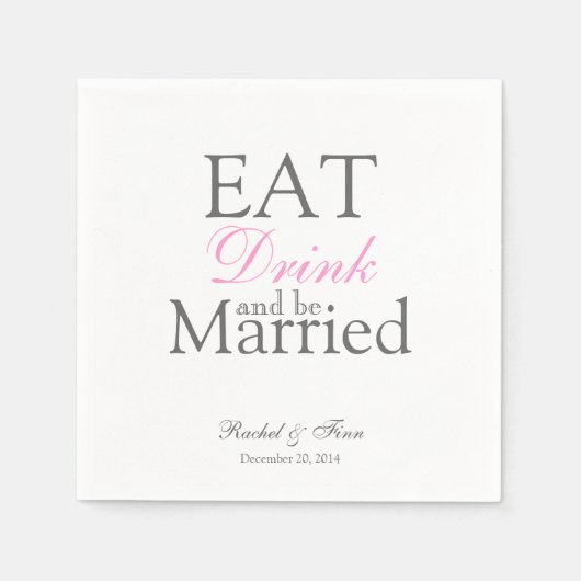 食べN be結婚した Cotorque Napkin スタンダードカクテルナプキン (正面)