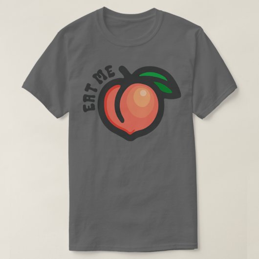 食べPeach Emoji Tシャツ (デザイン正面)