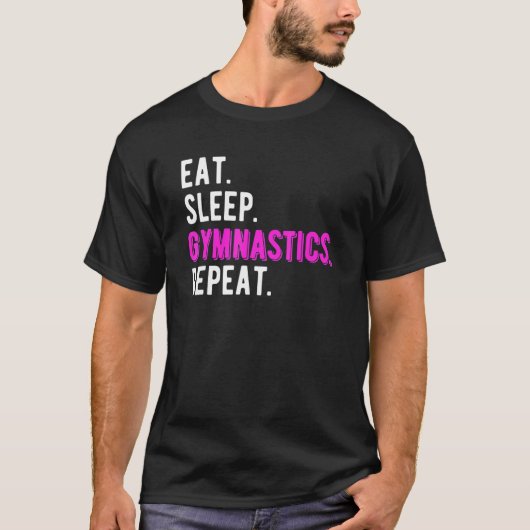 食べRepeat Kids Back Flip Acrobat Tシャツ (正面)