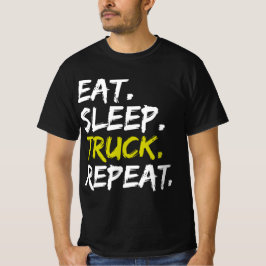 食べRepeat Trucker運転士おもしろい Tシャツ