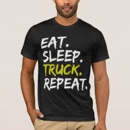 食べRepeat Trucker運転士おもしろい Tシャツ