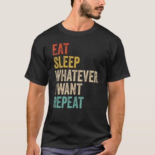 食べSを繰り返し寝退職したる Tシャツ (正面)