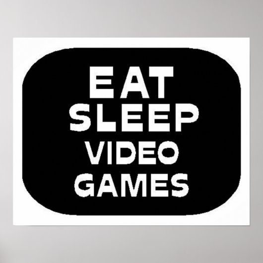 食べSleepビデオゲーム ポスター (正面)