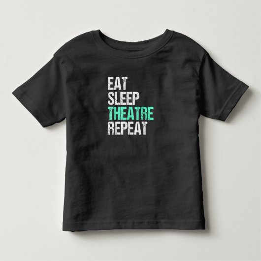 食べSleep Acterおもしろい Repeat Actor Actor Actor Gift トドラーTシャツ (正面)