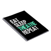 食べSleep Acterおもしろい Repeat Actor Actor Actor Gift ノートブック (右側)