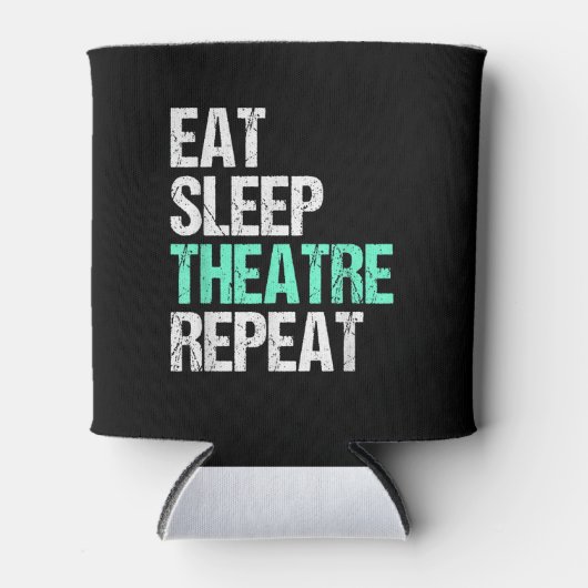 食べSleep Acterおもしろい Repeat Actor Actor Actor Gift 缶クーラー (正面)