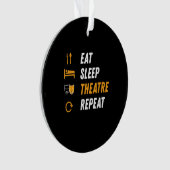 食べSleep Actor Repeatのミュージカル図 オーナメント (正面)