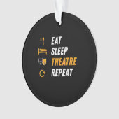 食べSleep Actor Repeatのミュージカル図 オーナメント (正面)