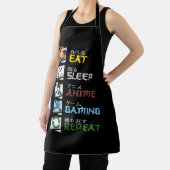 食べSleep Anime Gaming Repeat Otaku Gamer 日本の エプロン (インサイチュ)
