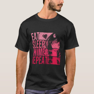食べSleep Anime Repea Anime Tシャツ