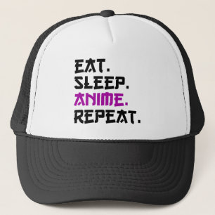 食べSleep Anime Repeat キャップ