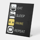 食べSleep Anime Repeat, Anime Culture 台座サイン (正面)